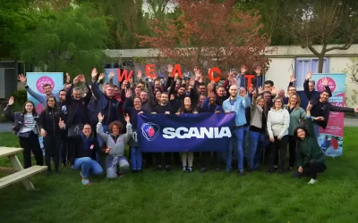 Journée solidaire de l’entreprise SCANIA au jardin de Cocagne Angevin